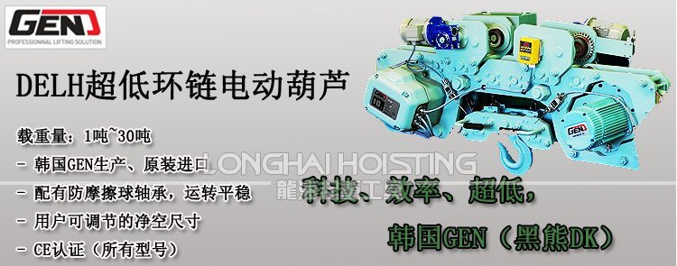 DELH超低環(huán)鏈電動(dòng)葫蘆 DELH超低環(huán)鏈電動(dòng)葫蘆