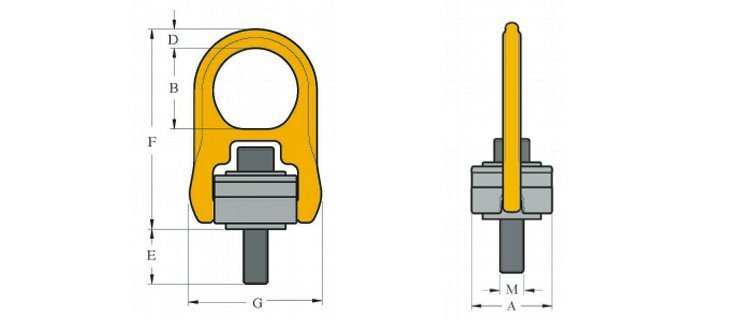 YOKE吊環螺絲8-203尺寸 YOKE吊環螺絲8-203尺寸