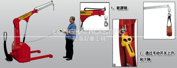 德國并行底盤電動型液壓小吊車細節 德國并行底盤電動型液壓小吊車細節