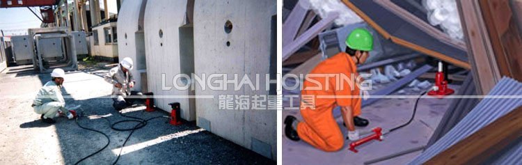 K1-150S分離式爪式千斤頂應(yīng)用