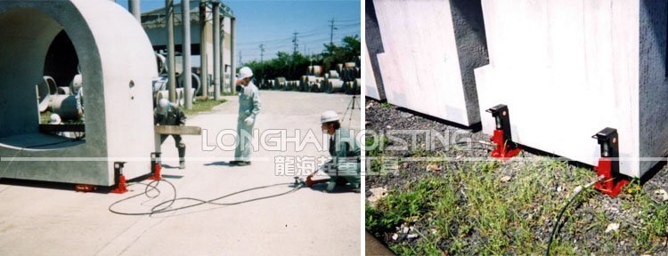 鷹牌K2-125S分離爪式千斤頂應用