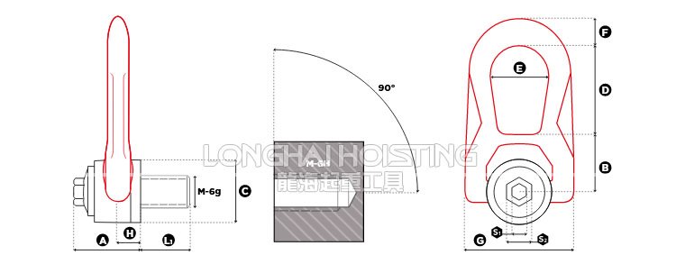 DSR旋轉吊環尺寸